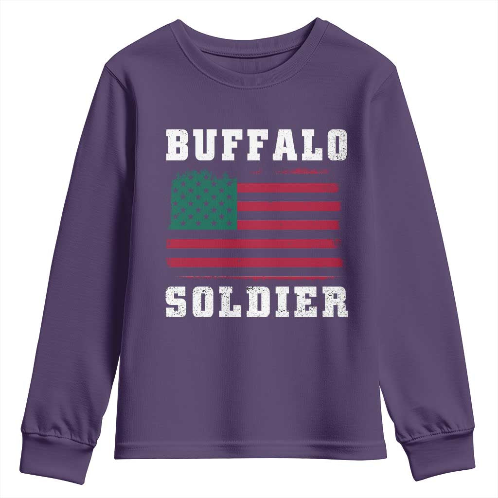 Buffalo Soldiers Youth Sweatshirt African American Cavalry Black History