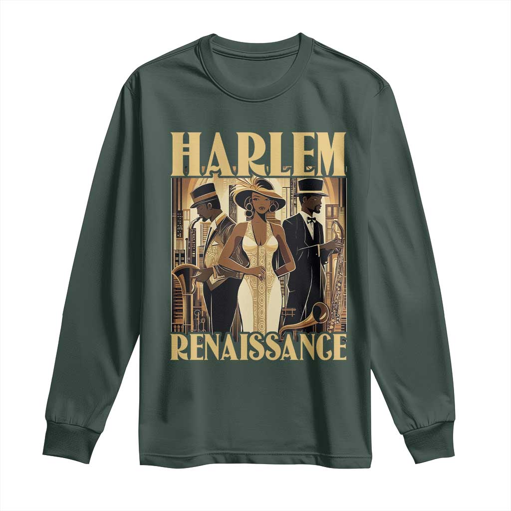 Harlem Renaissance Long Sleeve Shirt 1920s Art Black History Month