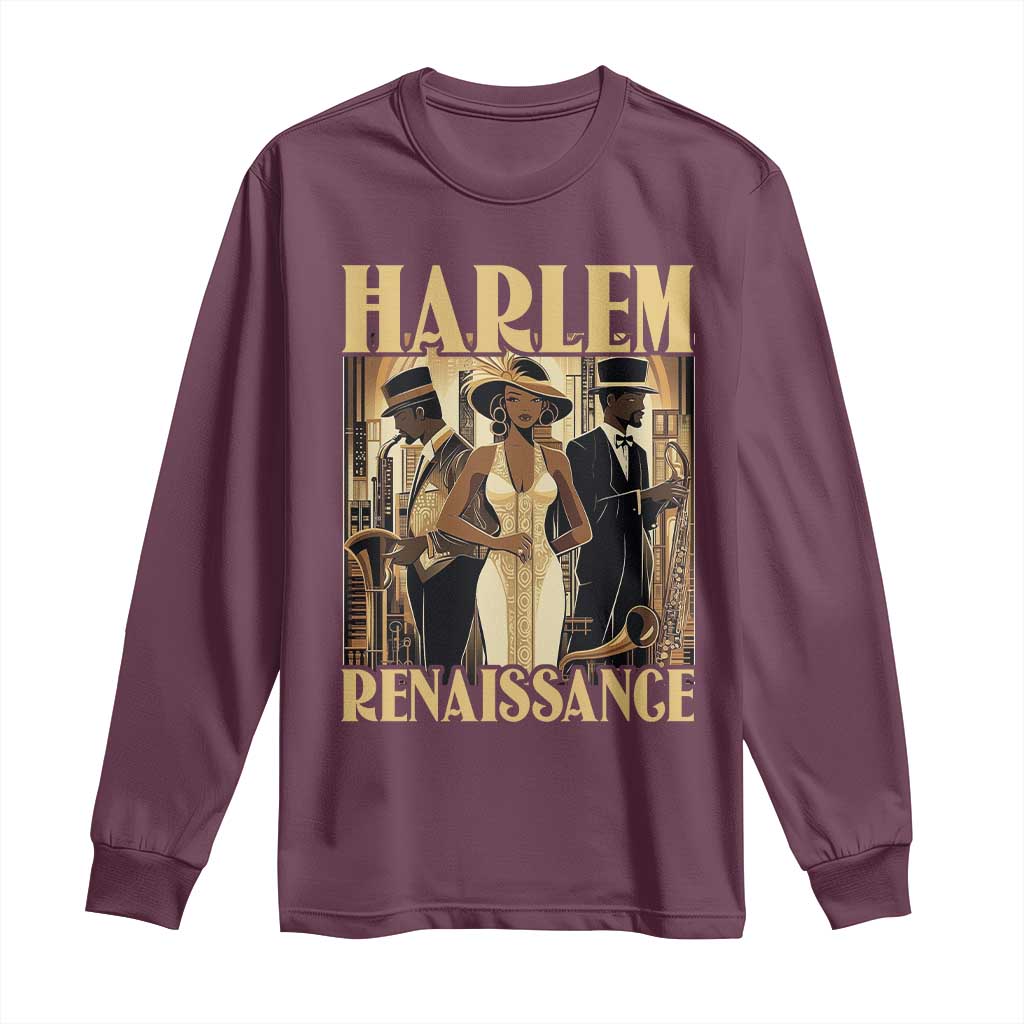 Harlem Renaissance Long Sleeve Shirt 1920s Art Black History Month