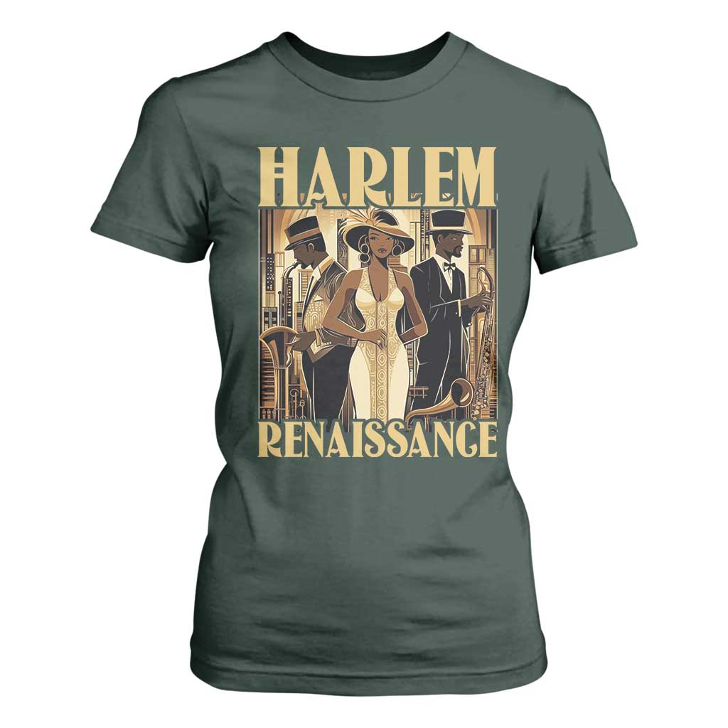 Harlem Renaissance T Shirt For Women 1920s Art Black History Month