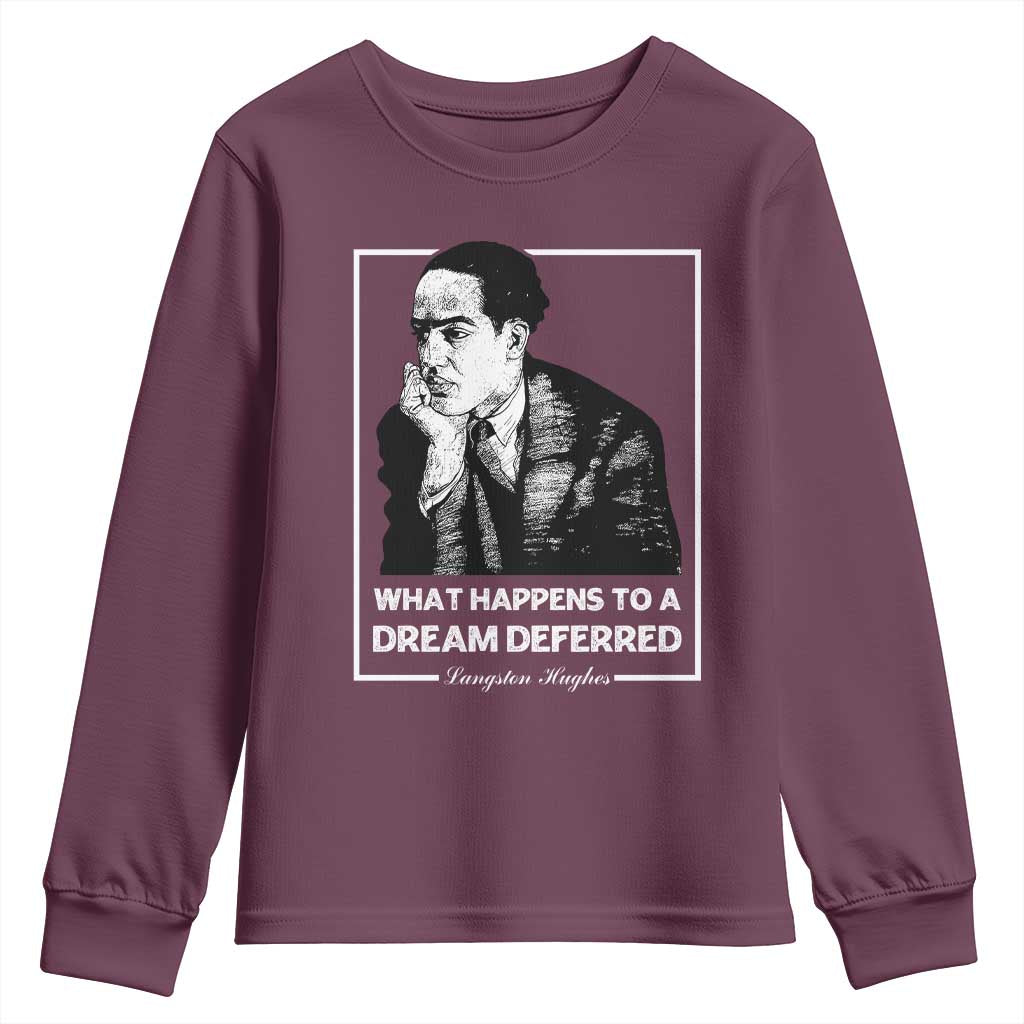 Langston Hughes Youth Sweatshirt A Dream Deferred Harlem Renaissance