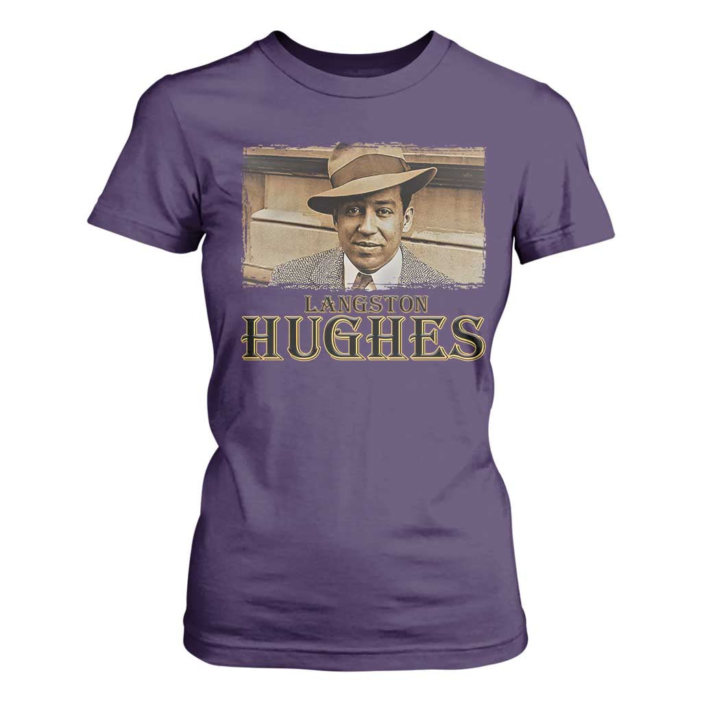 Langston Hughes T Shirt For Women Harlem Renaissance Black History
