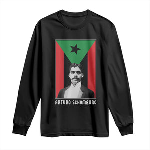 Arturo Schomburg Long Sleeve Shirt Puerto Rican Harlem Renaissance