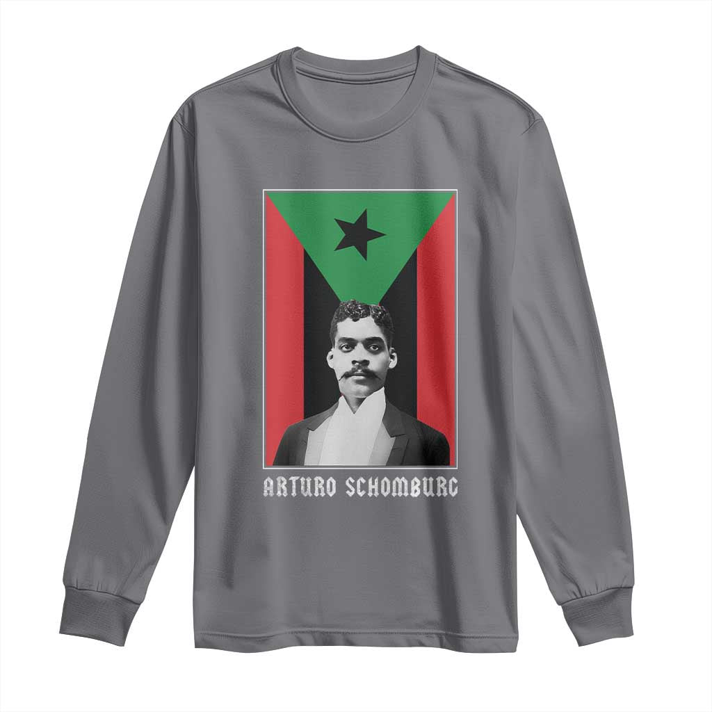 Arturo Schomburg Long Sleeve Shirt Puerto Rican Harlem Renaissance