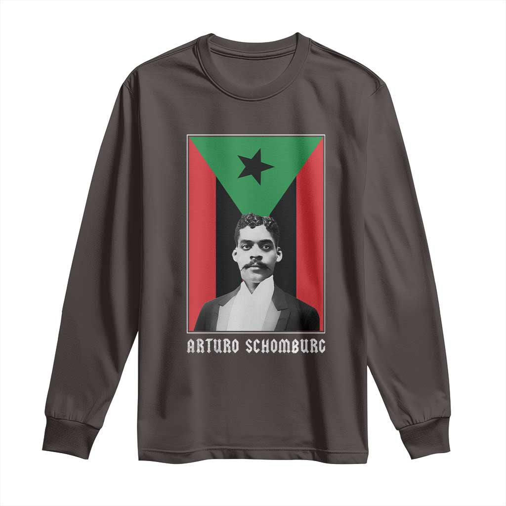 Arturo Schomburg Long Sleeve Shirt Puerto Rican Harlem Renaissance