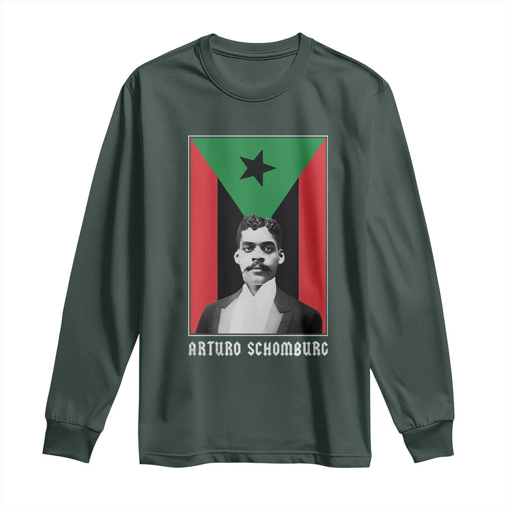 Arturo Schomburg Long Sleeve Shirt Puerto Rican Harlem Renaissance