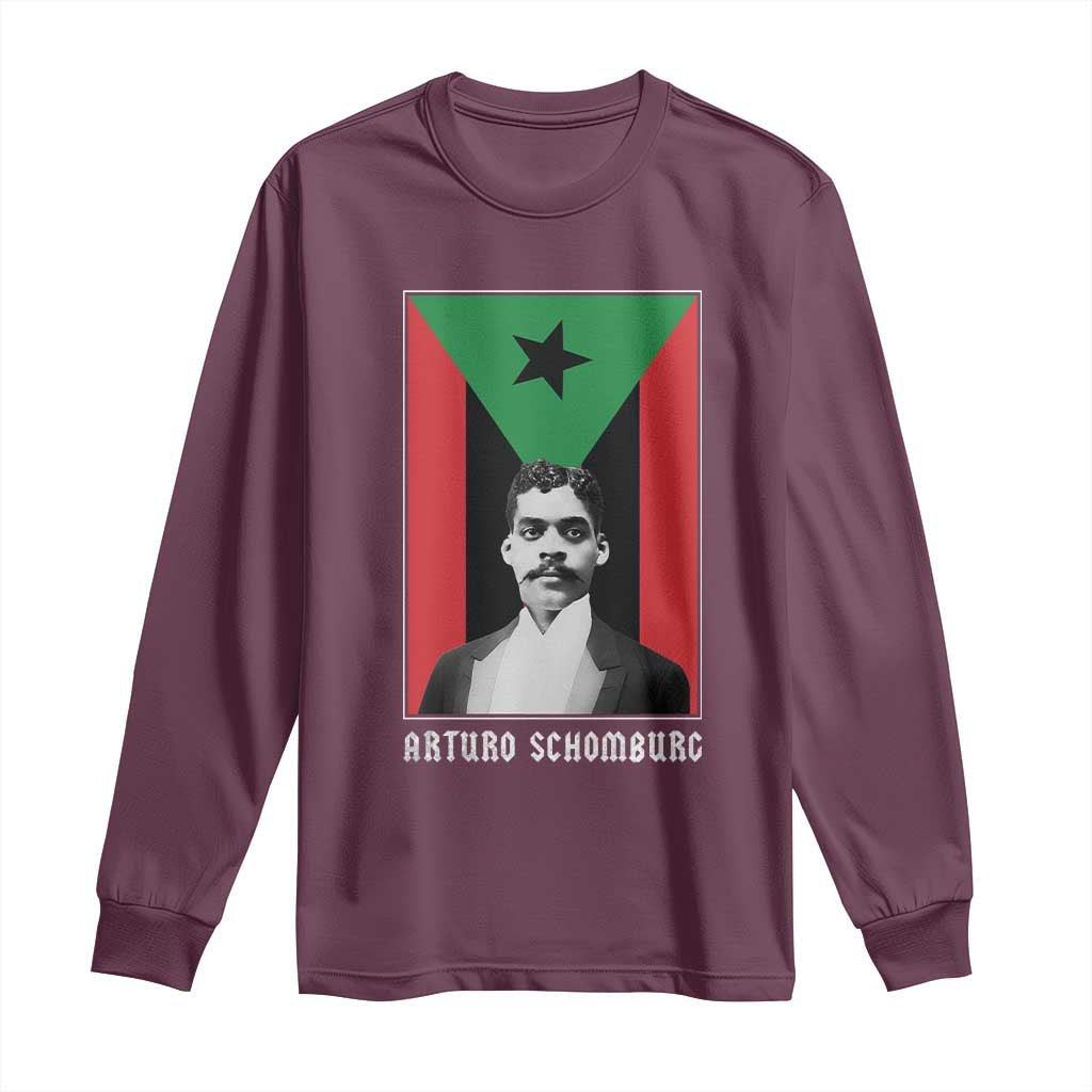 Arturo Schomburg Long Sleeve Shirt Puerto Rican Harlem Renaissance