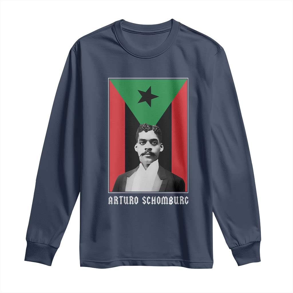 Arturo Schomburg Long Sleeve Shirt Puerto Rican Harlem Renaissance