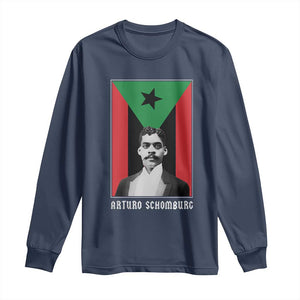 Arturo Schomburg Long Sleeve Shirt Puerto Rican Harlem Renaissance