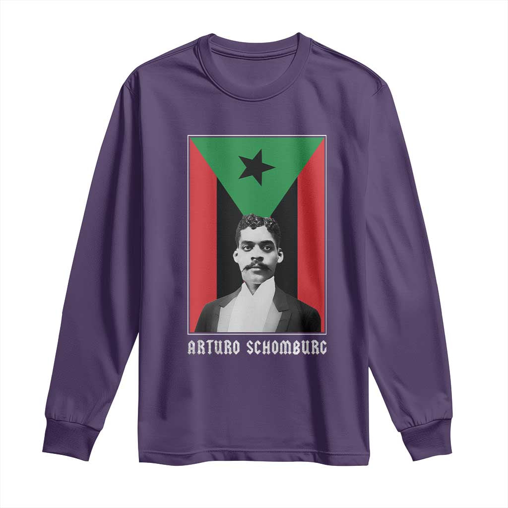 Arturo Schomburg Long Sleeve Shirt Puerto Rican Harlem Renaissance