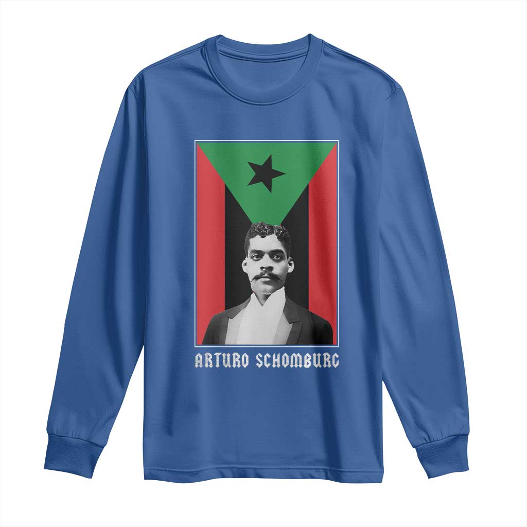 Arturo Schomburg Long Sleeve Shirt Puerto Rican Harlem Renaissance