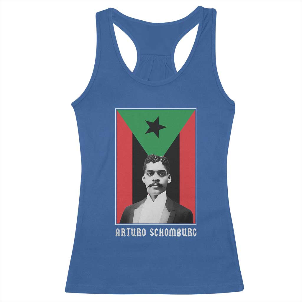 Arturo Schomburg Racerback Tank Top Puerto Rican Harlem Renaissance