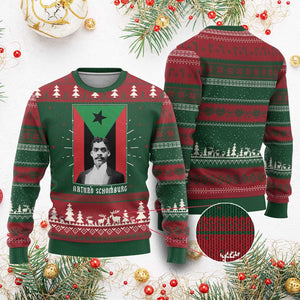 Arturo Schomburg Ugly Christmas Sweater Puerto Rican Harlem Renaissance
