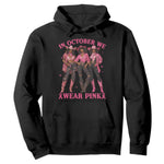 In October We Wear Pink Hoodie Breast Cancer Awareness Month Black Cowgirl Pink Ribbon - African Pride