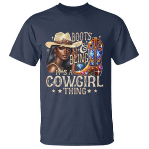 Cowgirl T Shirt Boots & Bling Its A Cowgirl Thing Melanin Rodeo