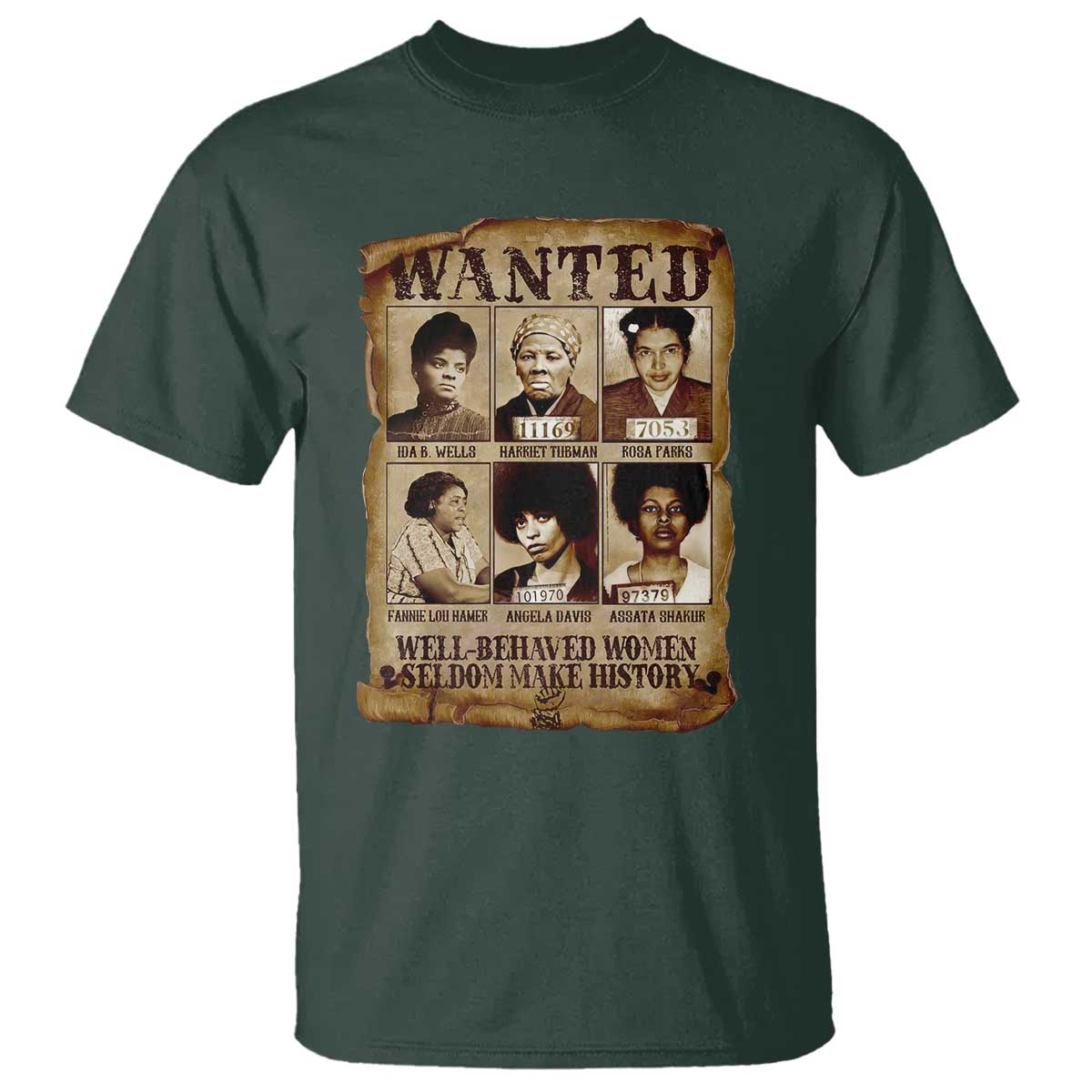 Black Women History T Shirt Well Behaved Women Rarely Make History Melanin