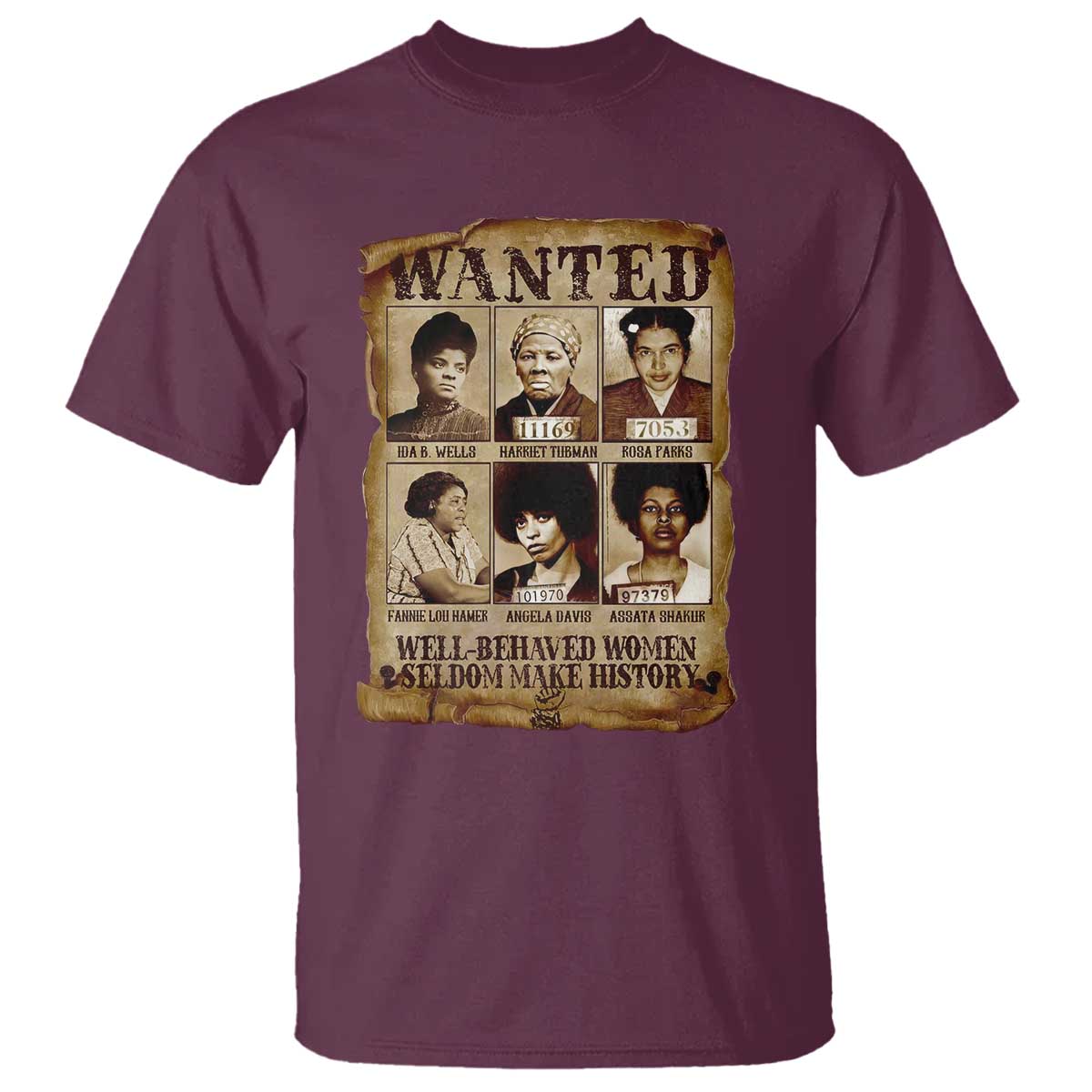 Black Women History T Shirt Well Behaved Women Rarely Make History Melanin