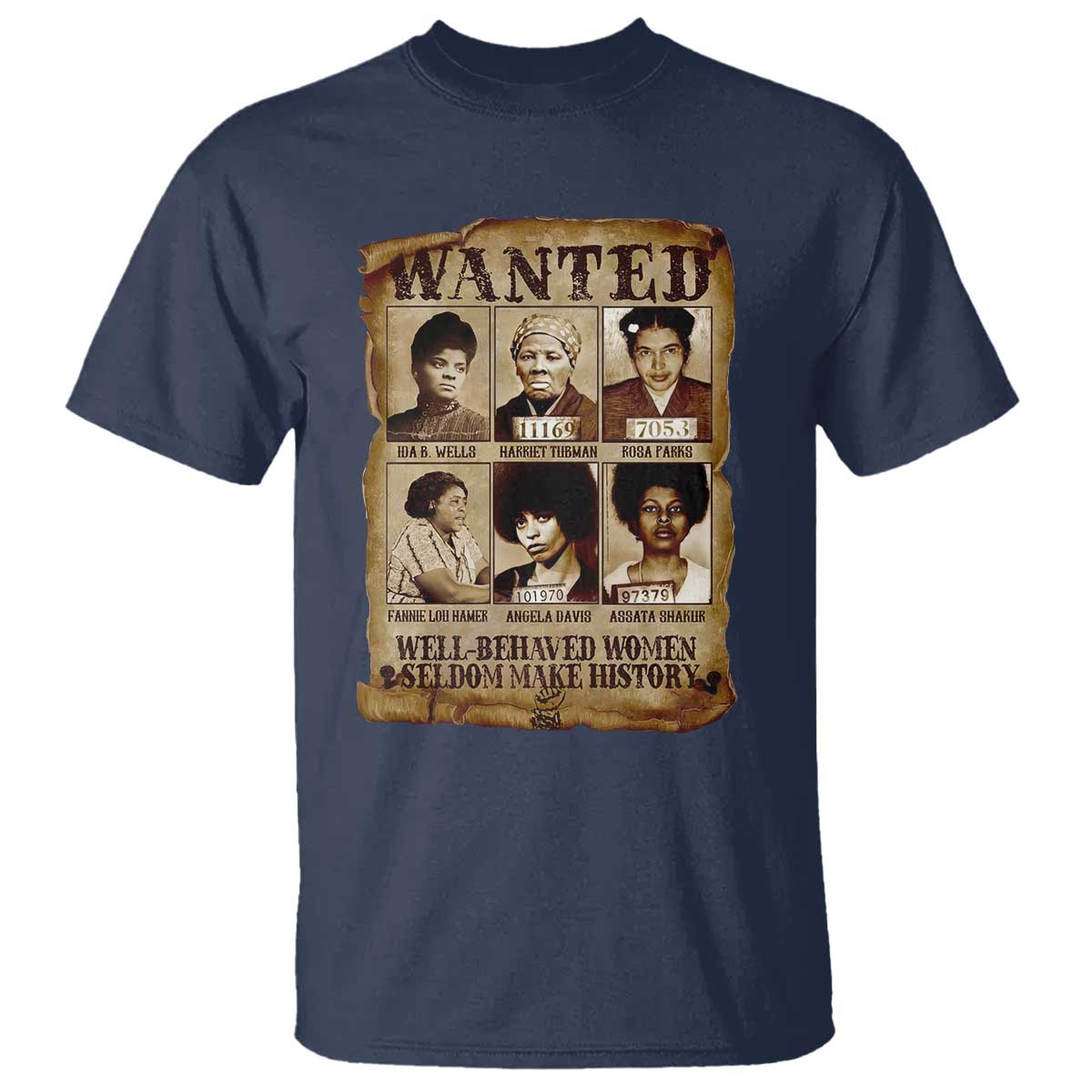 Black Women History T Shirt Well Behaved Women Rarely Make History Melanin