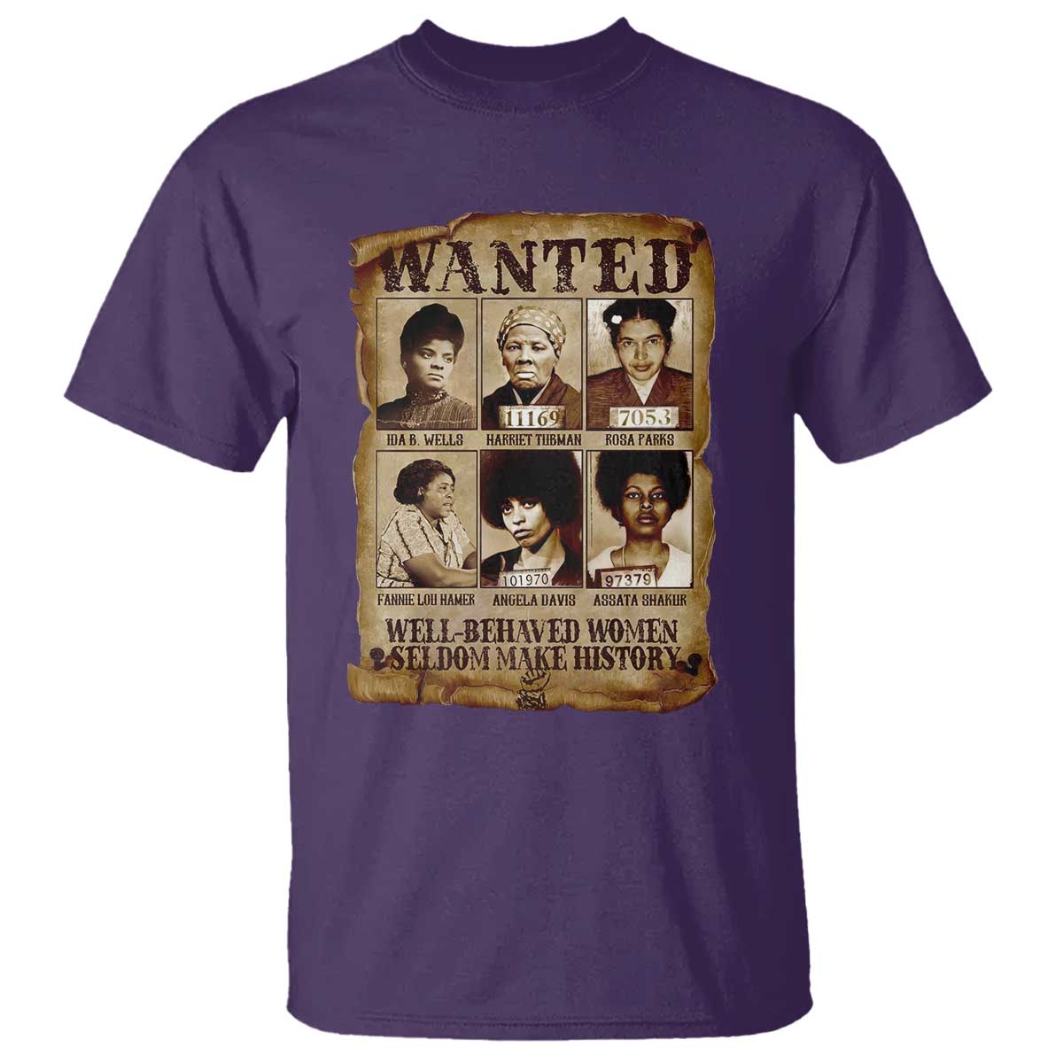 Black Women History T Shirt Well Behaved Women Rarely Make History Melanin