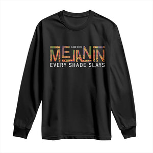 Black History Long Sleeve Shirt Melanin Kente Juneteenth Black History