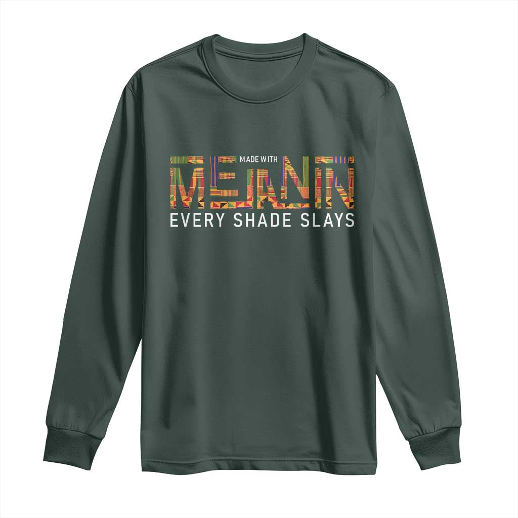 Black History Long Sleeve Shirt Melanin Kente Juneteenth Black History