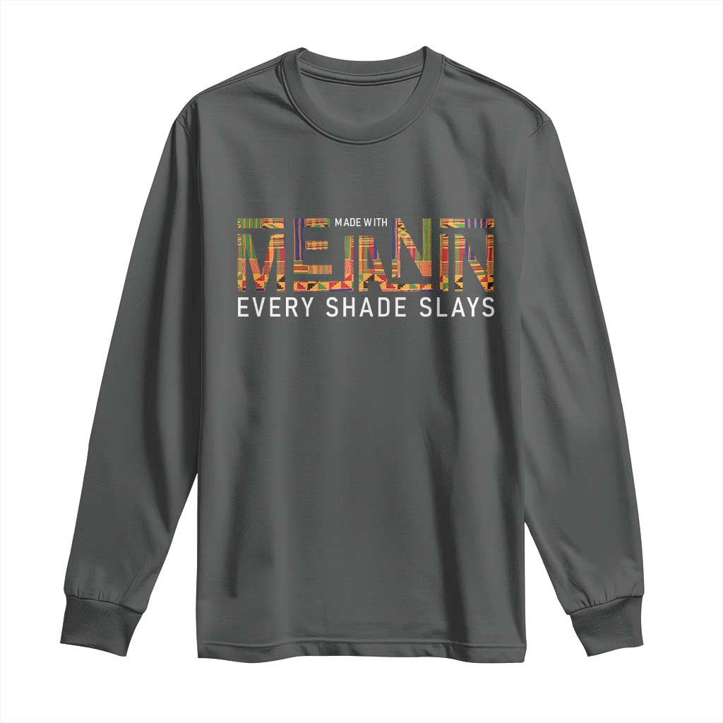 Black History Long Sleeve Shirt Melanin Kente Juneteenth Black History
