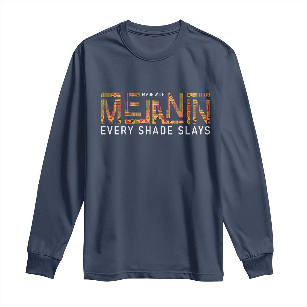 Black History Long Sleeve Shirt Melanin Kente Juneteenth Black History