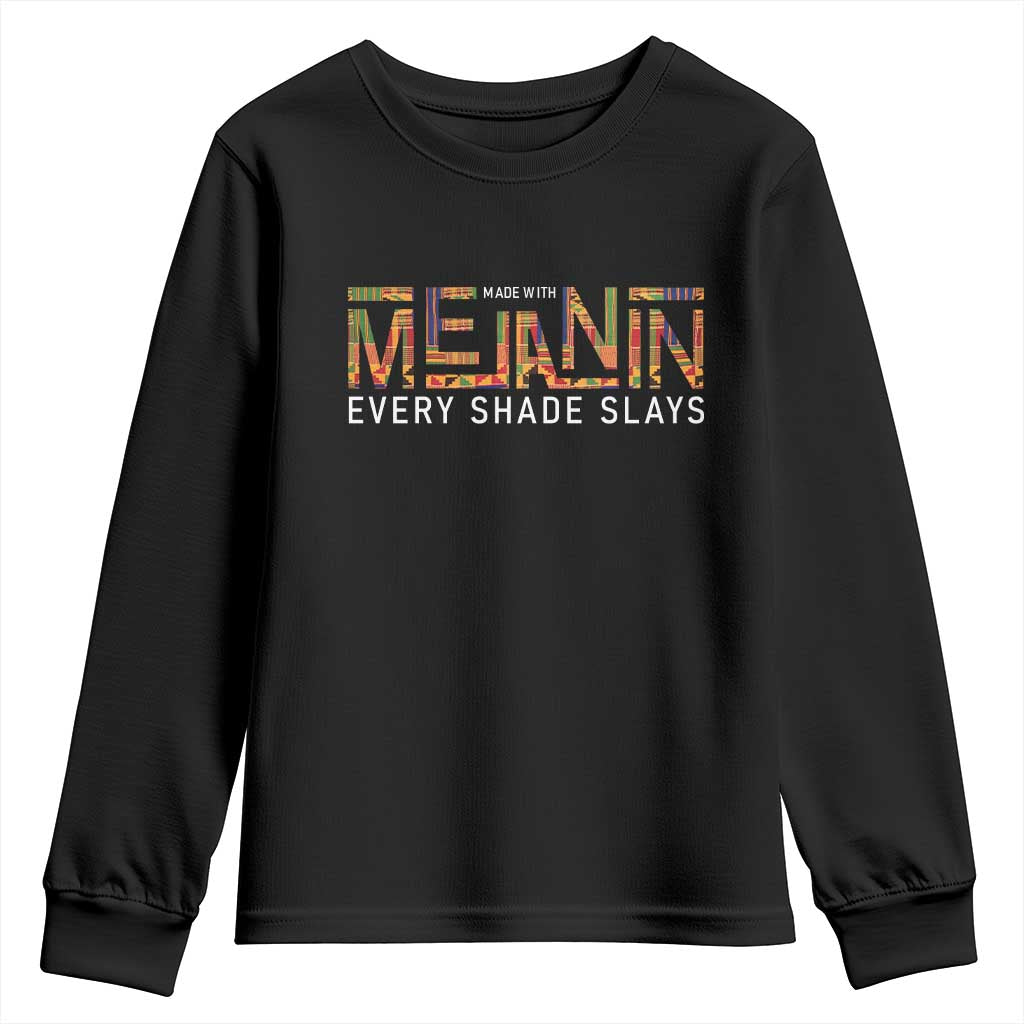 Black History Youth Sweatshirt Melanin Kente Juneteenth Black History