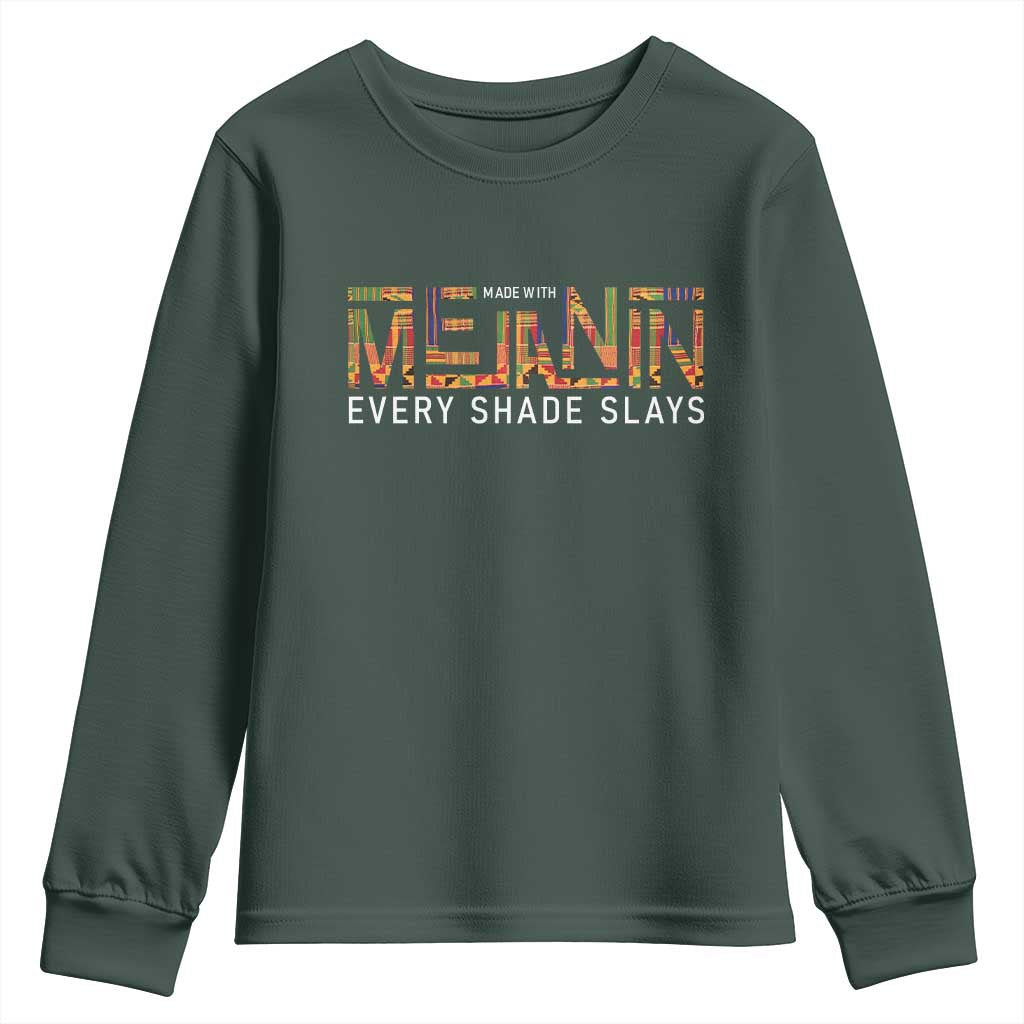 Black History Youth Sweatshirt Melanin Kente Juneteenth Black History