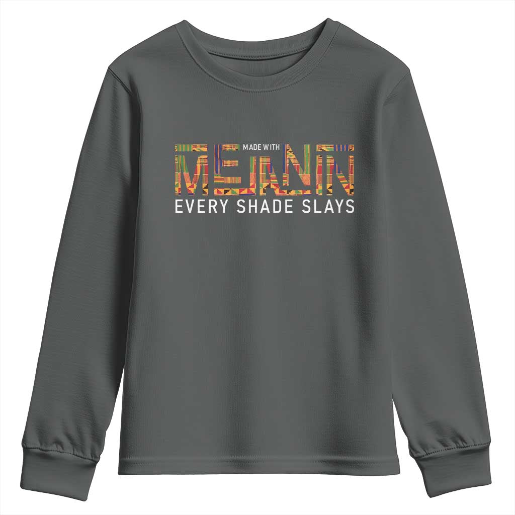 Black History Youth Sweatshirt Melanin Kente Juneteenth Black History