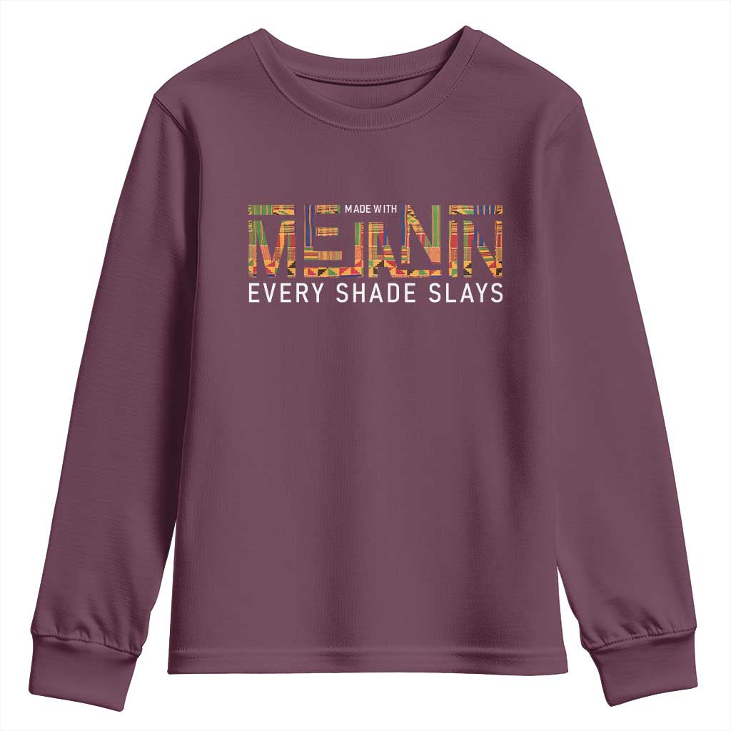 Black History Youth Sweatshirt Melanin Kente Juneteenth Black History