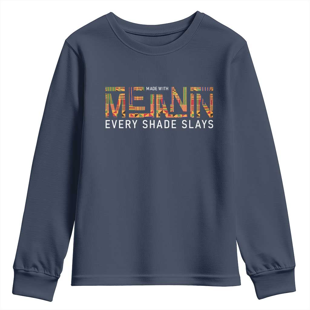 Black History Youth Sweatshirt Melanin Kente Juneteenth Black History