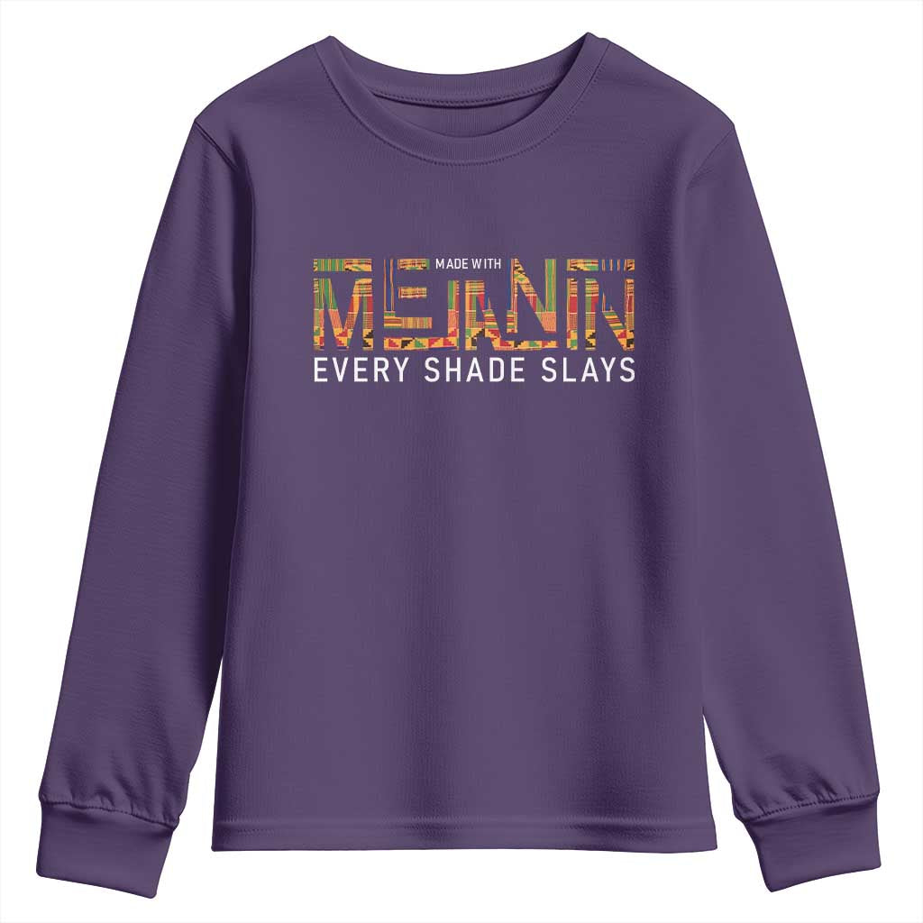 Black History Youth Sweatshirt Melanin Kente Juneteenth Black History