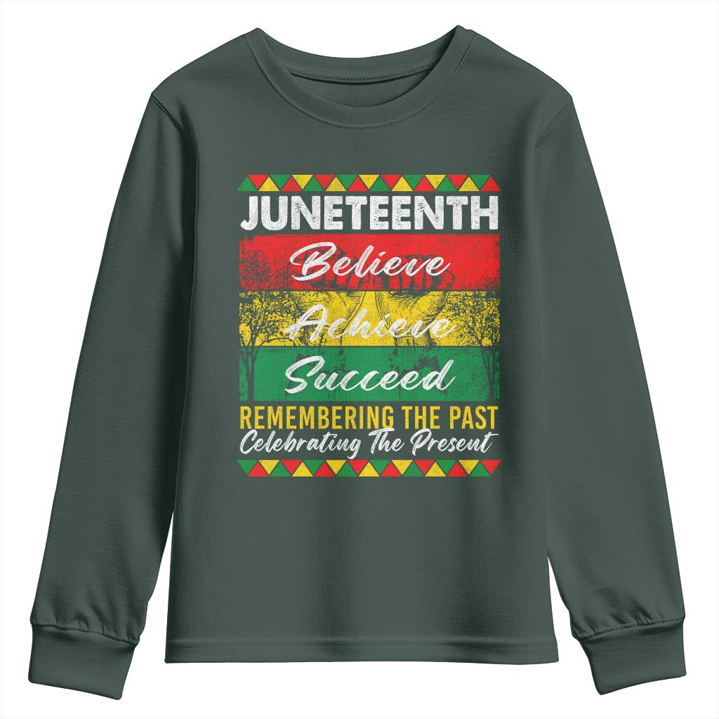 Juneteenth 1865 Youth Sweatshirt Remembering The Past Black Freedom African Independence Day