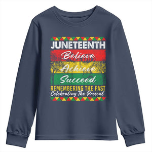 Juneteenth 1865 Youth Sweatshirt Remembering The Past Black Freedom African Independence Day