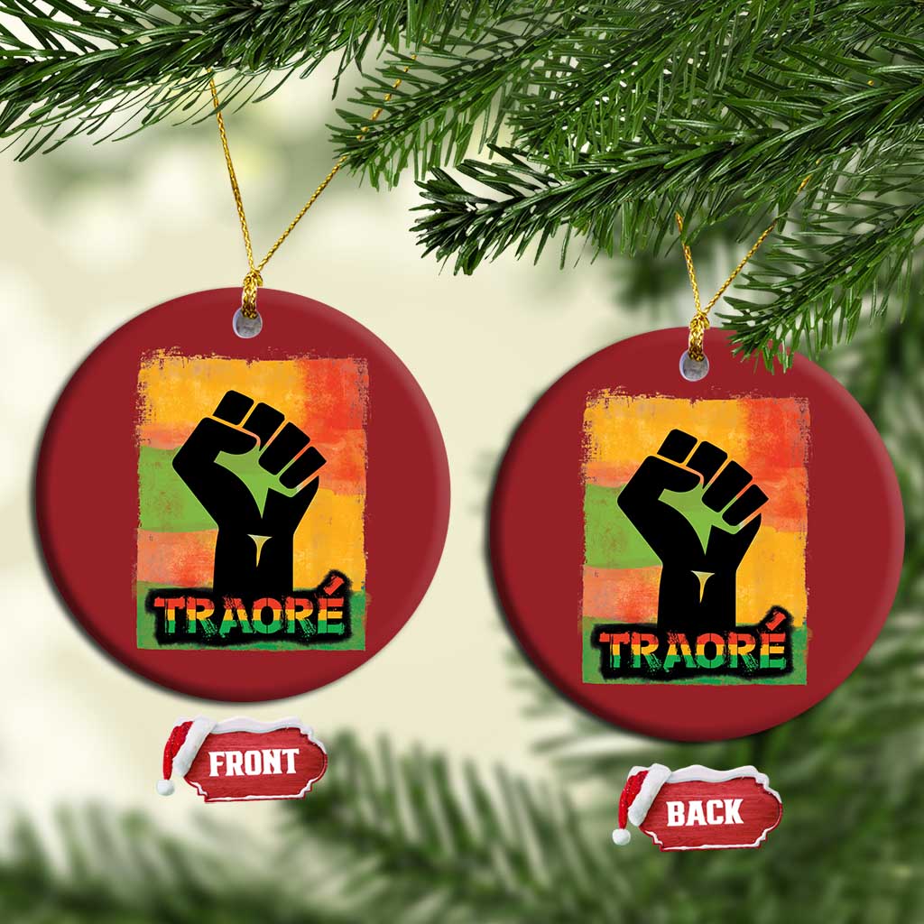 Burkina Faso Ibrahim Traoré Christmas Ornament - African Pride
