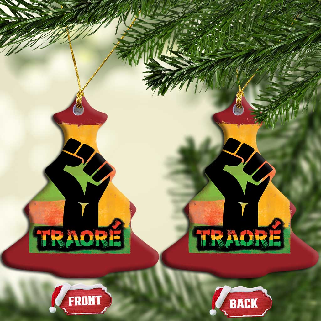 Burkina Faso Ibrahim Traoré Christmas Ornament - African Pride