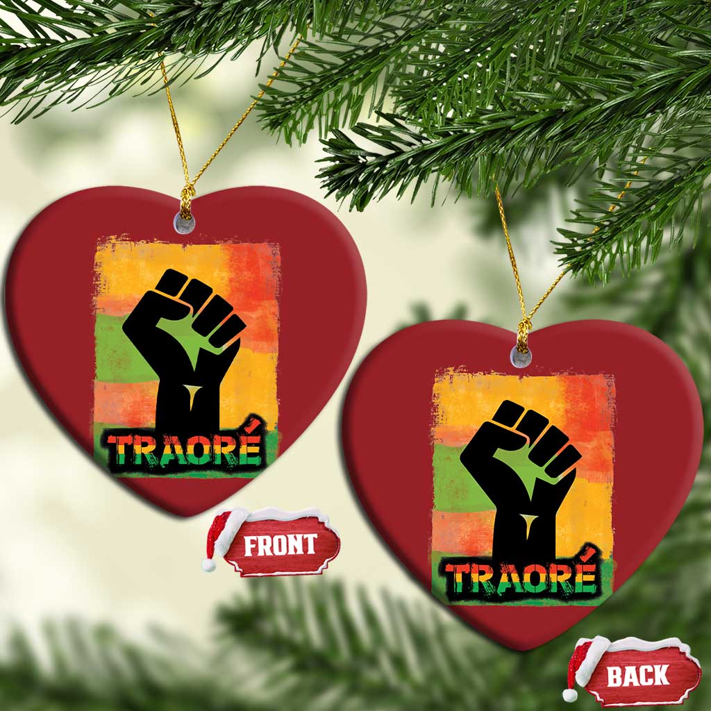 Burkina Faso Ibrahim Traoré Christmas Ornament - African Pride