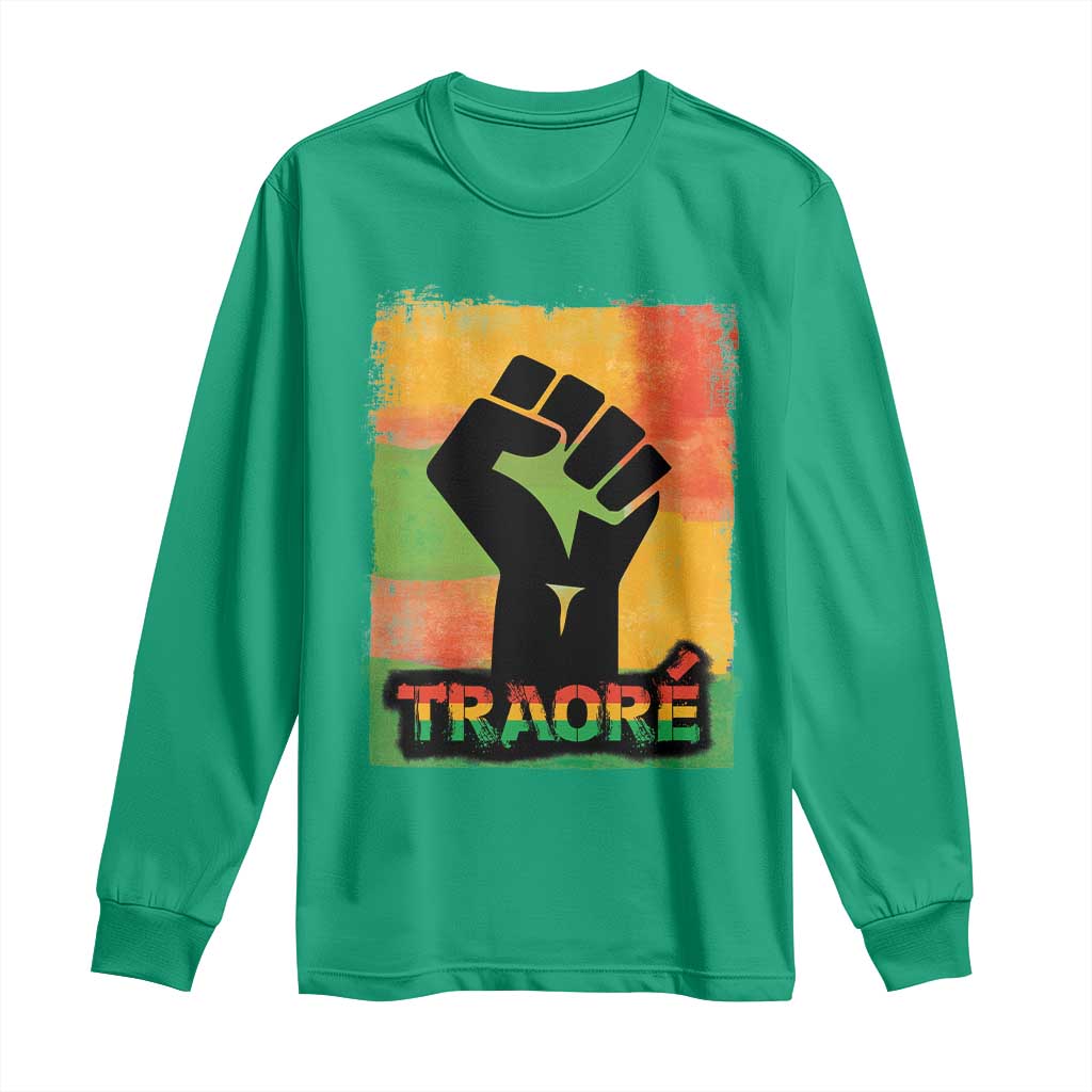 Burkina Faso Ibrahim Traoré Long Sleeve Shirt - African Pride