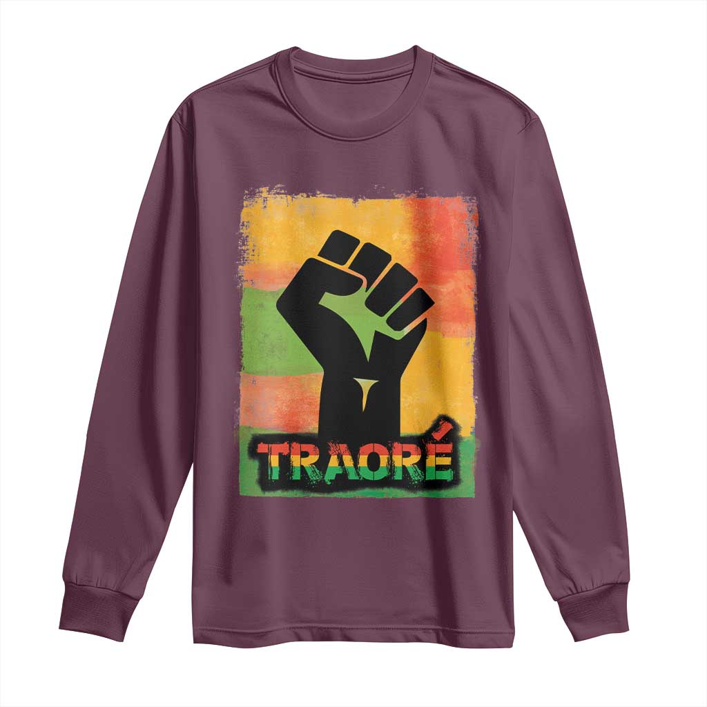 Burkina Faso Ibrahim Traoré Long Sleeve Shirt - African Pride