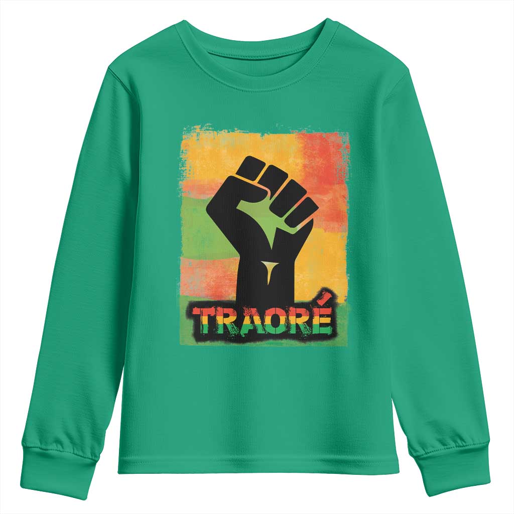 Burkina Faso Ibrahim Traoré Youth Sweatshirt - African Pride