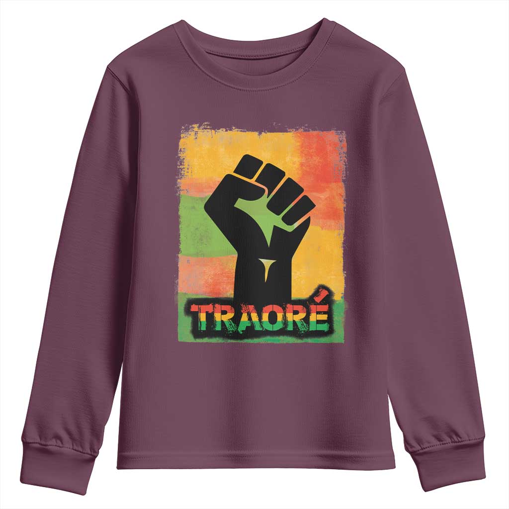 Burkina Faso Ibrahim Traoré Youth Sweatshirt - African Pride