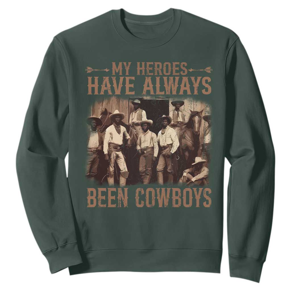 Black Cowboys Sweatshirt Western Rodeo Melanin Black History Texas Men