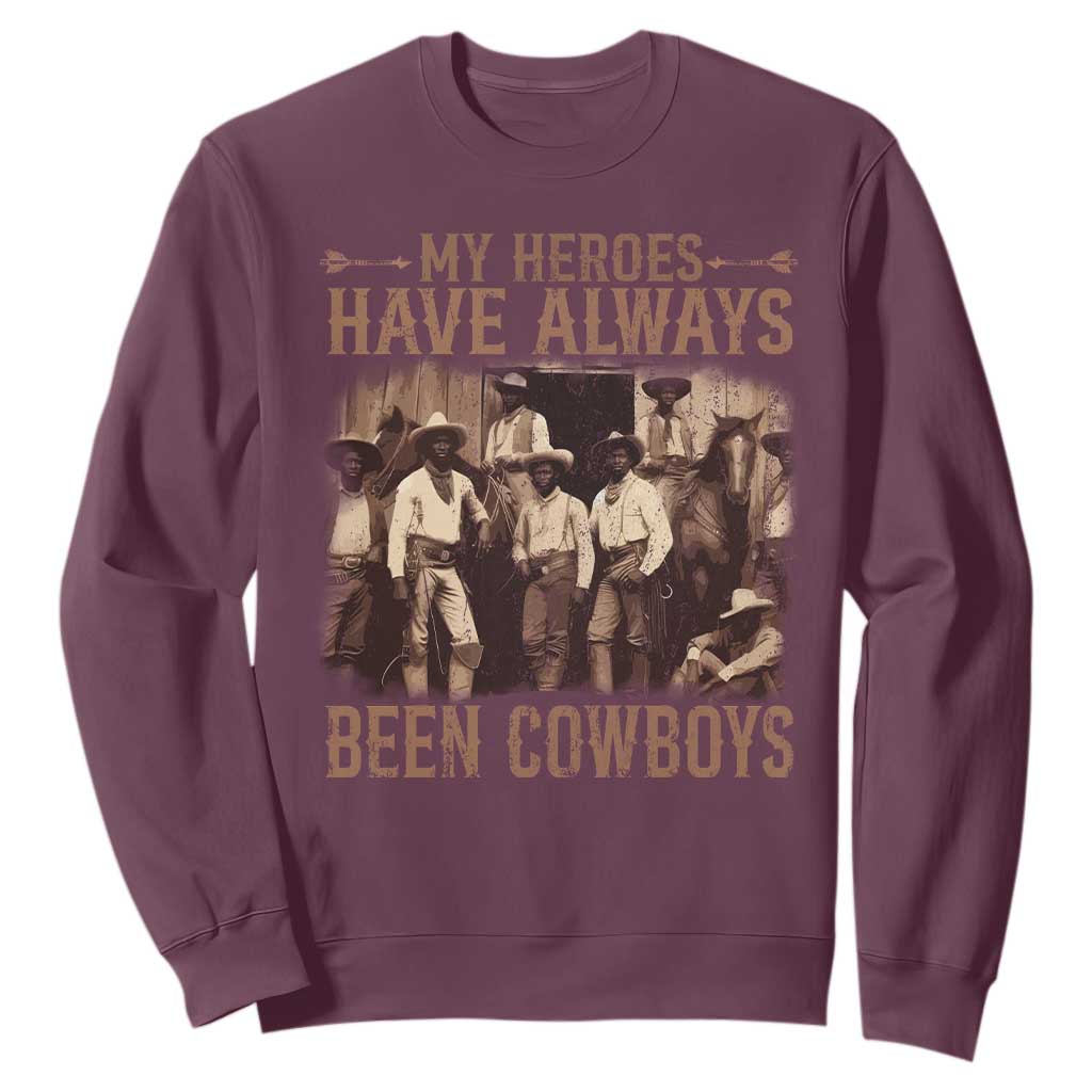 Black Cowboys Sweatshirt Western Rodeo Melanin Black History Texas Men