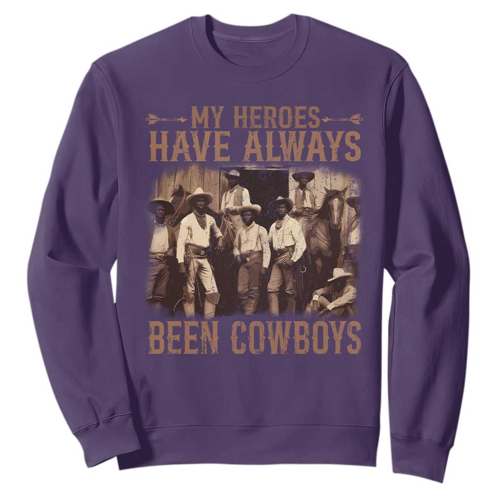 Black Cowboys Sweatshirt Western Rodeo Melanin Black History Texas Men