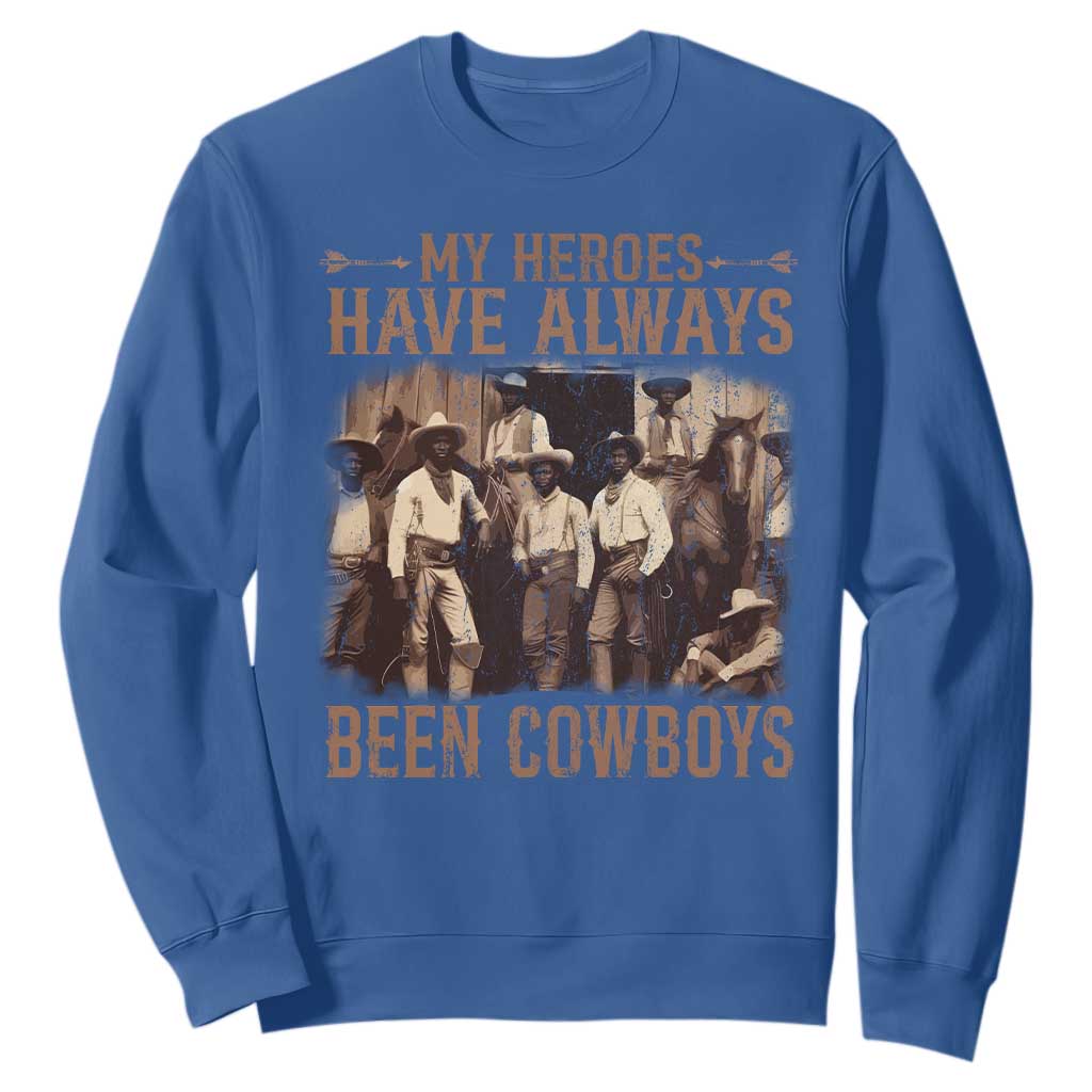 Black Cowboys Sweatshirt Western Rodeo Melanin Black History Texas Men