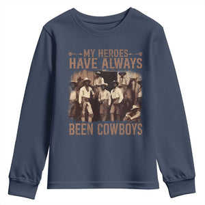 Black Cowboys Youth Sweatshirt Western Rodeo Melanin Black History Texas Men