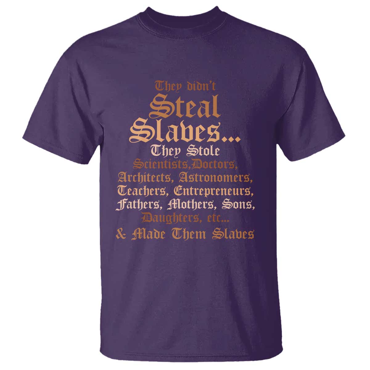 They Didn't Steal Slaves Black History T Shirt Juneteenth Black Freedom - African Pride