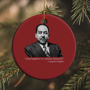 Langston Hughes Christmas Ornament A Dream Deferred Juneteenth Black History Civil Right - African Pride