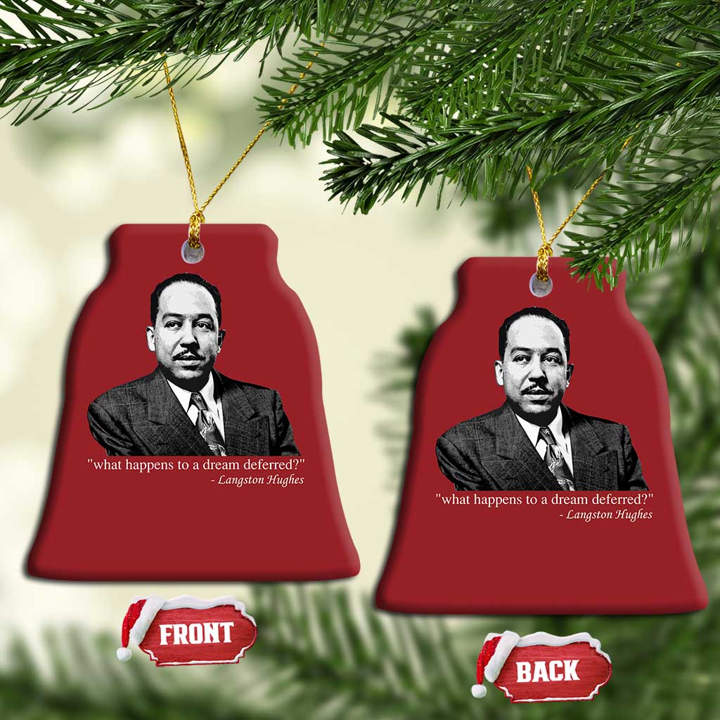 Langston Hughes Christmas Ornament A Dream Deferred Juneteenth Black History Civil Right - African Pride